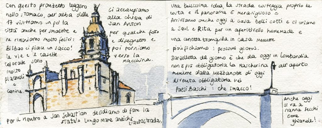 Diario di Viaggio: urban sketching nei Paesi Baschi